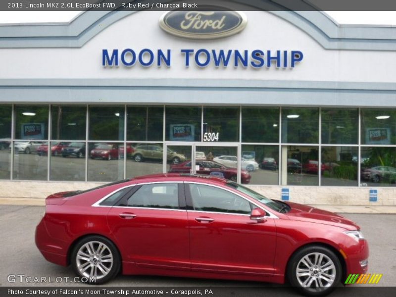 Ruby Red / Charcoal Black 2013 Lincoln MKZ 2.0L EcoBoost FWD