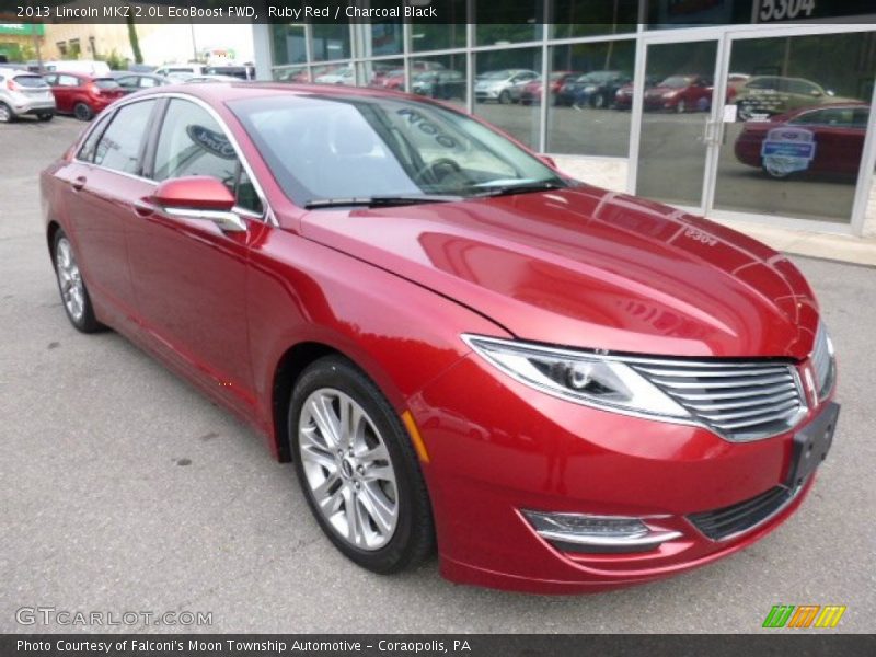 Ruby Red / Charcoal Black 2013 Lincoln MKZ 2.0L EcoBoost FWD