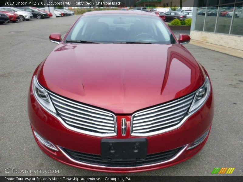 Ruby Red / Charcoal Black 2013 Lincoln MKZ 2.0L EcoBoost FWD