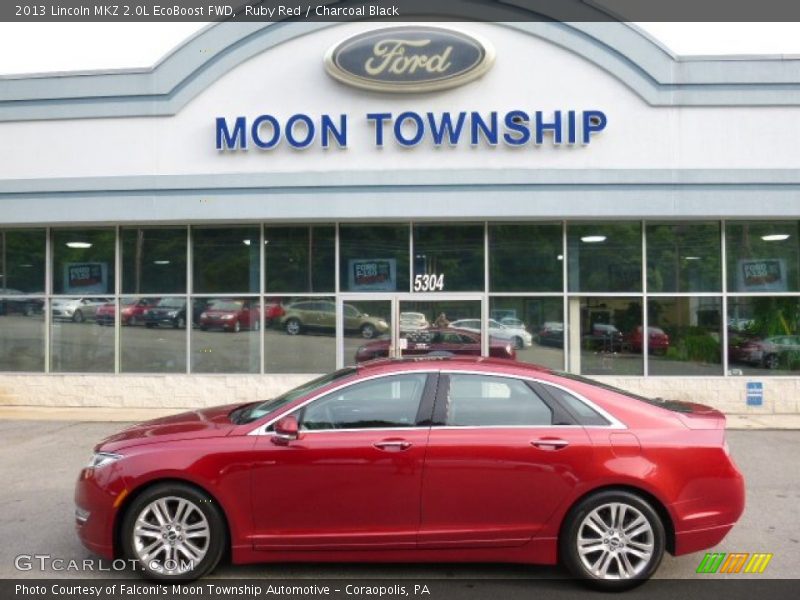 Ruby Red / Charcoal Black 2013 Lincoln MKZ 2.0L EcoBoost FWD