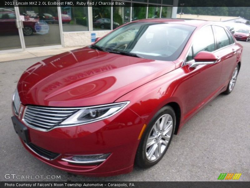 Ruby Red / Charcoal Black 2013 Lincoln MKZ 2.0L EcoBoost FWD