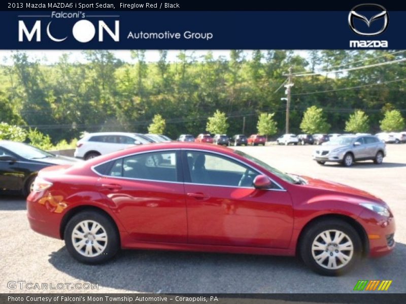 Fireglow Red / Black 2013 Mazda MAZDA6 i Sport Sedan