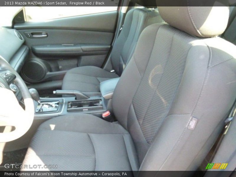 Fireglow Red / Black 2013 Mazda MAZDA6 i Sport Sedan