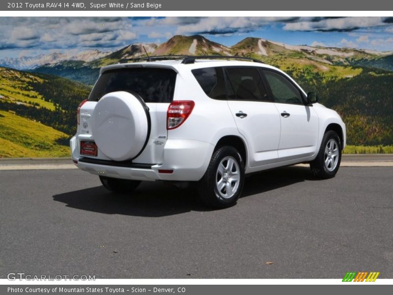 Super White / Sand Beige 2012 Toyota RAV4 I4 4WD