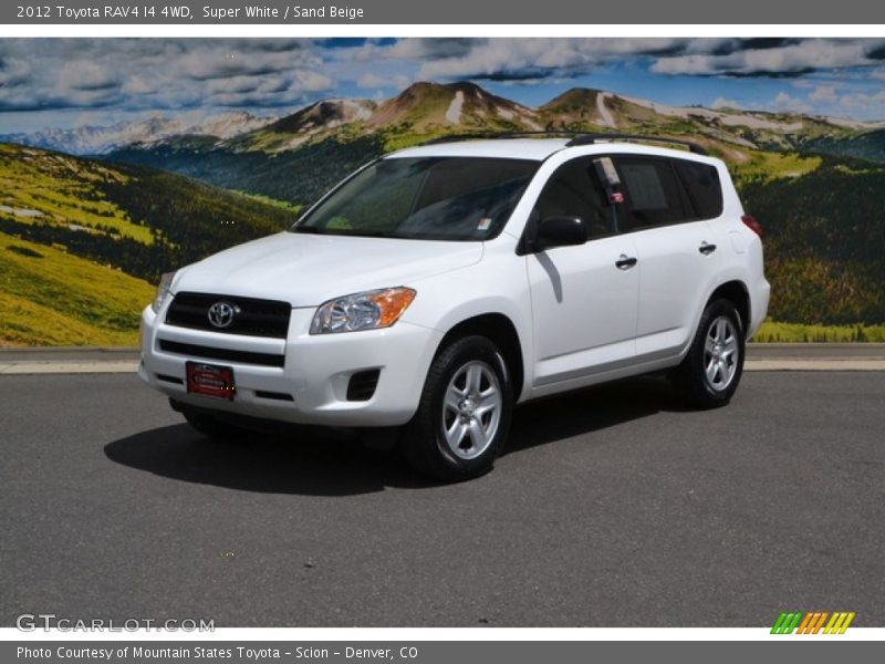 Super White / Sand Beige 2012 Toyota RAV4 I4 4WD