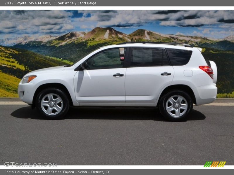 Super White / Sand Beige 2012 Toyota RAV4 I4 4WD
