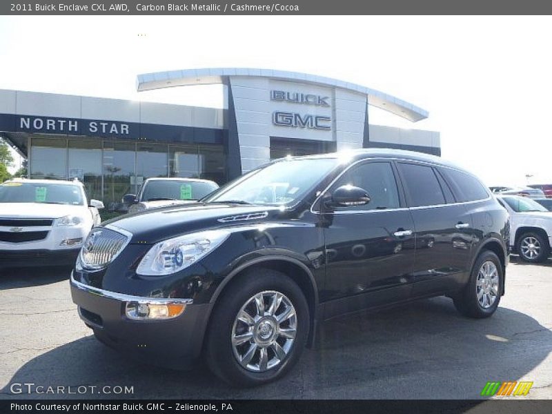Carbon Black Metallic / Cashmere/Cocoa 2011 Buick Enclave CXL AWD