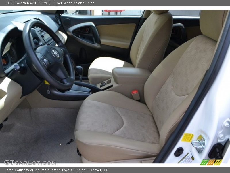 Super White / Sand Beige 2012 Toyota RAV4 I4 4WD