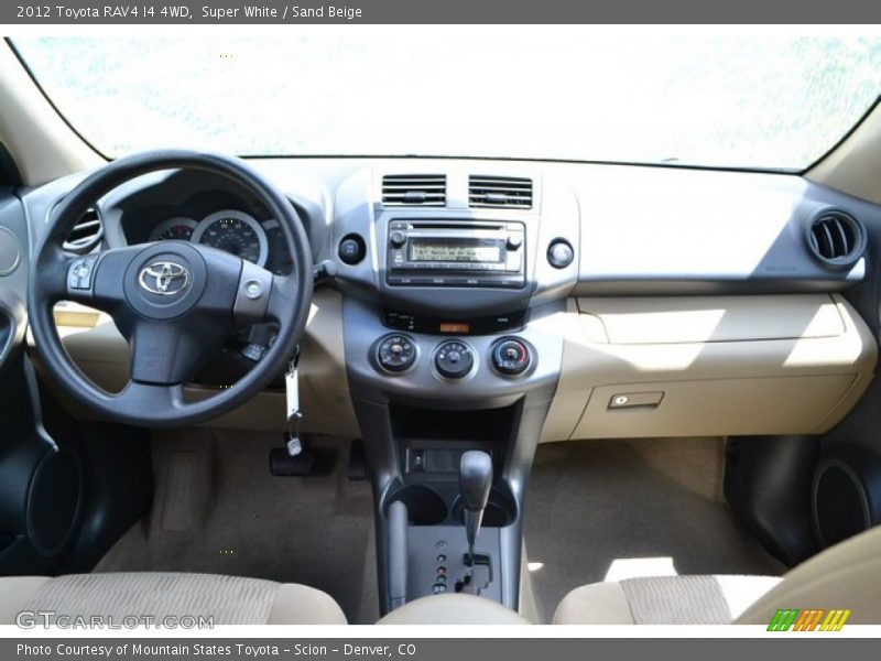 Super White / Sand Beige 2012 Toyota RAV4 I4 4WD