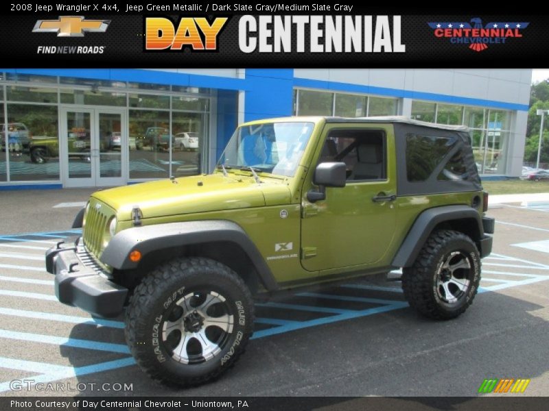 Jeep Green Metallic / Dark Slate Gray/Medium Slate Gray 2008 Jeep Wrangler X 4x4