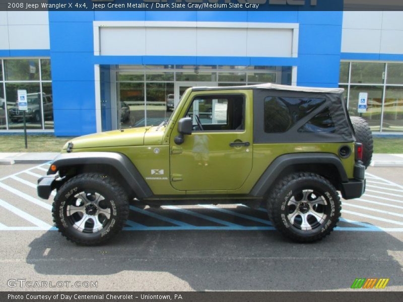 Jeep Green Metallic / Dark Slate Gray/Medium Slate Gray 2008 Jeep Wrangler X 4x4