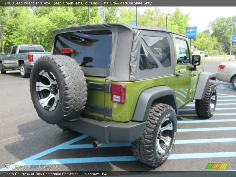 Jeep Green Metallic / Dark Slate Gray/Medium Slate Gray 2008 Jeep Wrangler X 4x4