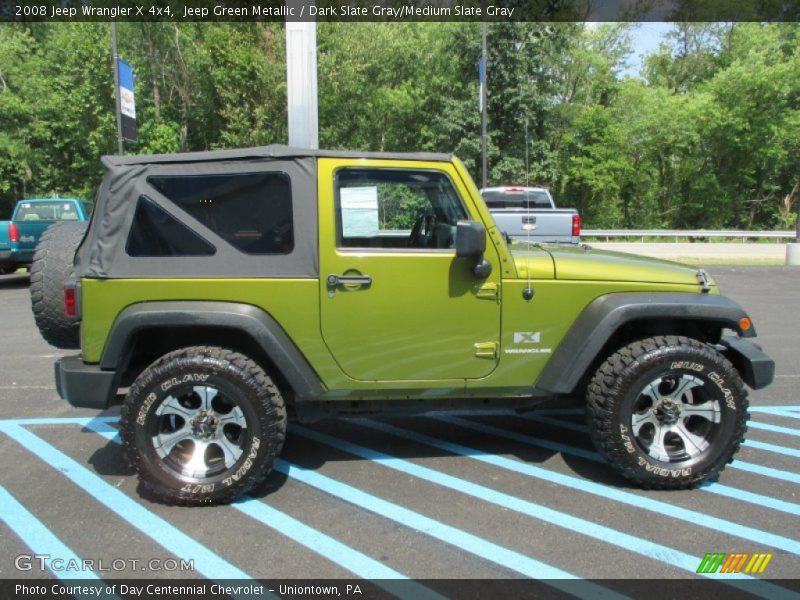 Jeep Green Metallic / Dark Slate Gray/Medium Slate Gray 2008 Jeep Wrangler X 4x4