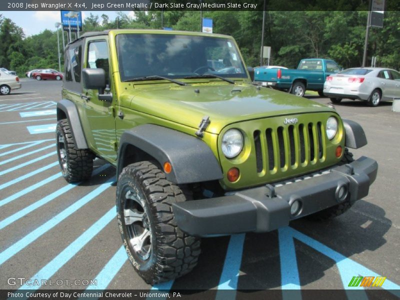 Jeep Green Metallic / Dark Slate Gray/Medium Slate Gray 2008 Jeep Wrangler X 4x4