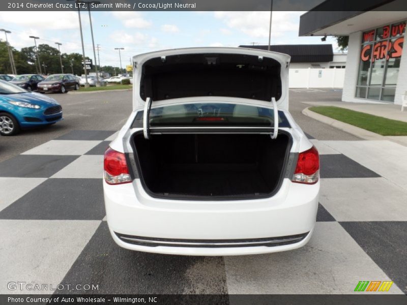 Summit White / Cocoa/Light Neutral 2014 Chevrolet Cruze LTZ