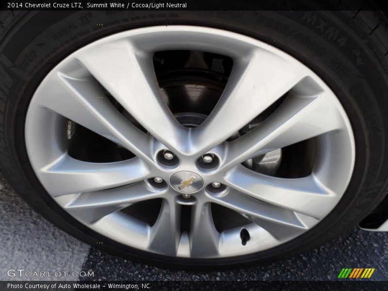 Summit White / Cocoa/Light Neutral 2014 Chevrolet Cruze LTZ