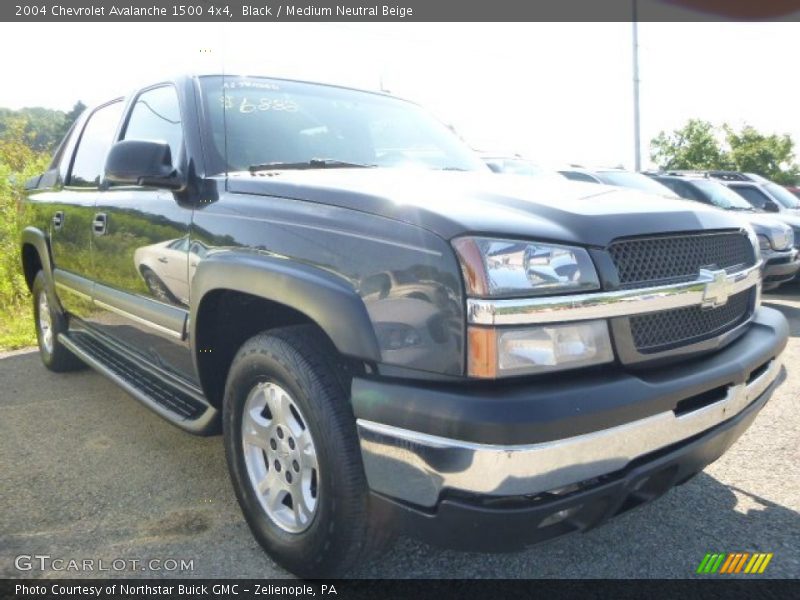 Black / Medium Neutral Beige 2004 Chevrolet Avalanche 1500 4x4