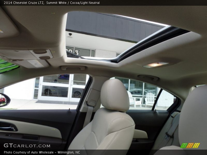 Summit White / Cocoa/Light Neutral 2014 Chevrolet Cruze LTZ