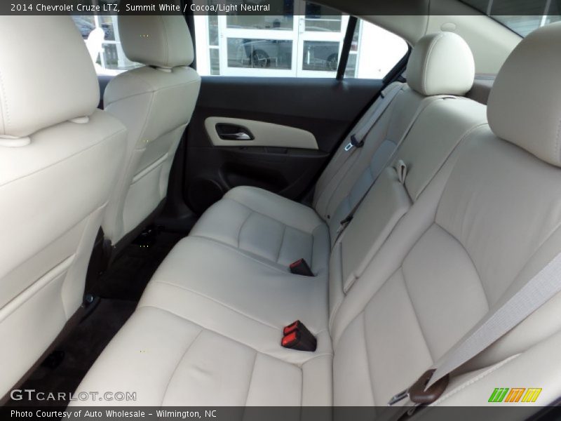 Summit White / Cocoa/Light Neutral 2014 Chevrolet Cruze LTZ