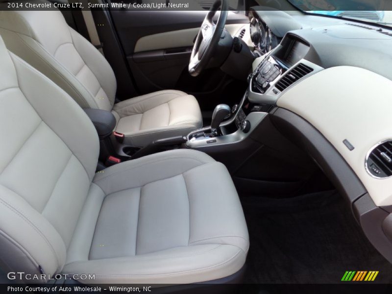 Summit White / Cocoa/Light Neutral 2014 Chevrolet Cruze LTZ