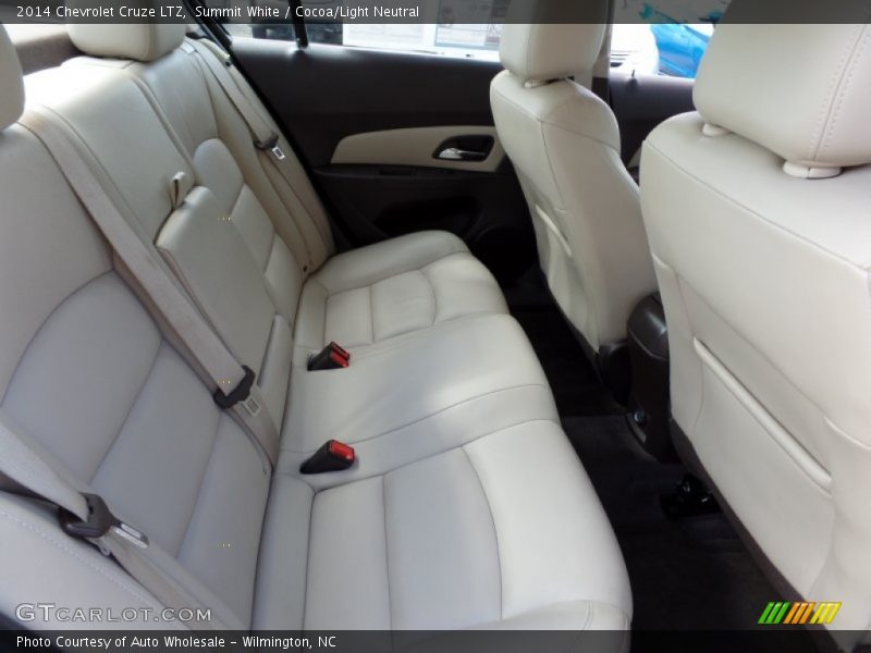 Summit White / Cocoa/Light Neutral 2014 Chevrolet Cruze LTZ