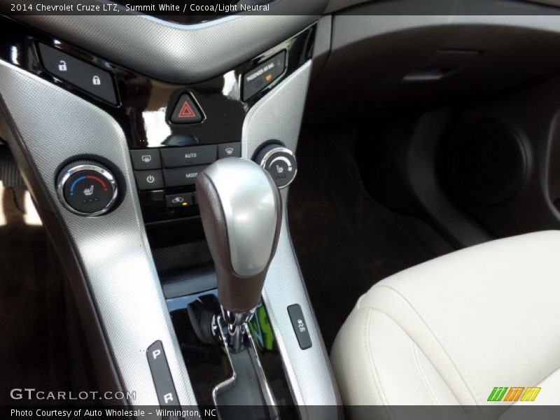 Summit White / Cocoa/Light Neutral 2014 Chevrolet Cruze LTZ