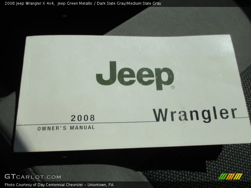 Jeep Green Metallic / Dark Slate Gray/Medium Slate Gray 2008 Jeep Wrangler X 4x4