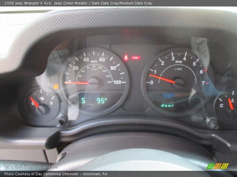 Jeep Green Metallic / Dark Slate Gray/Medium Slate Gray 2008 Jeep Wrangler X 4x4