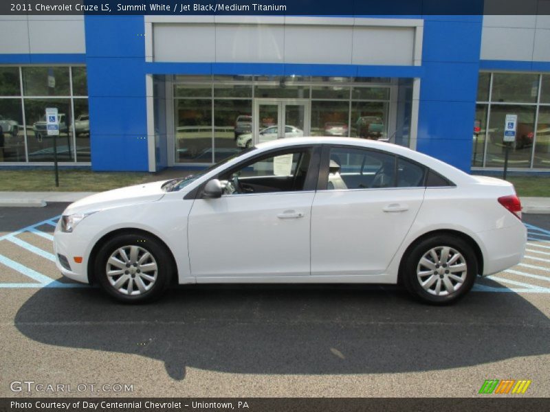 Summit White / Jet Black/Medium Titanium 2011 Chevrolet Cruze LS