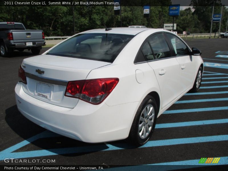 Summit White / Jet Black/Medium Titanium 2011 Chevrolet Cruze LS