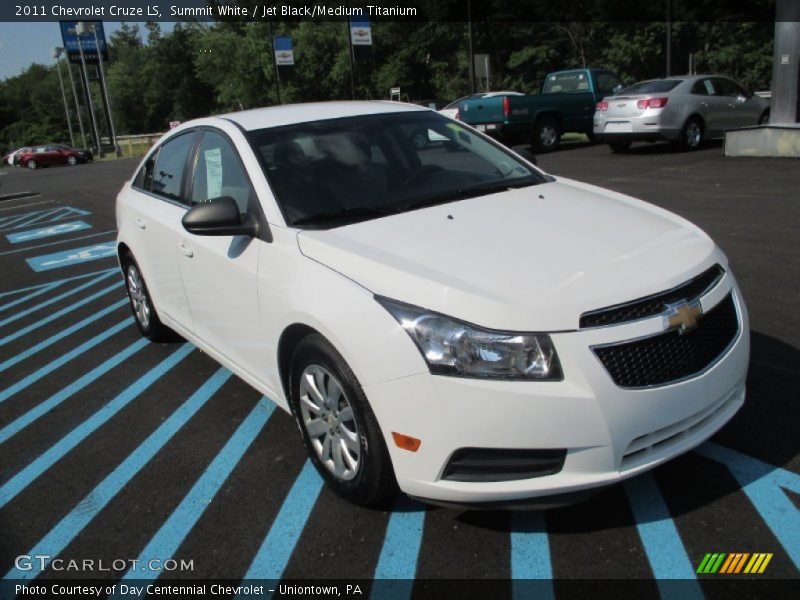 Summit White / Jet Black/Medium Titanium 2011 Chevrolet Cruze LS