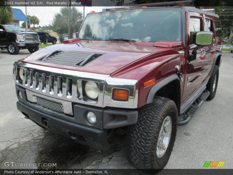 Red Metallic / Wheat 2003 Hummer H2 SUV