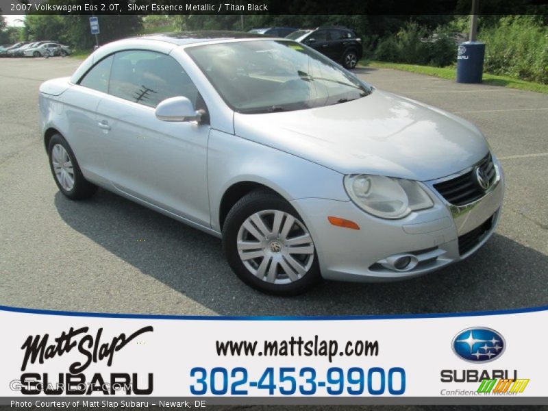 Silver Essence Metallic / Titan Black 2007 Volkswagen Eos 2.0T