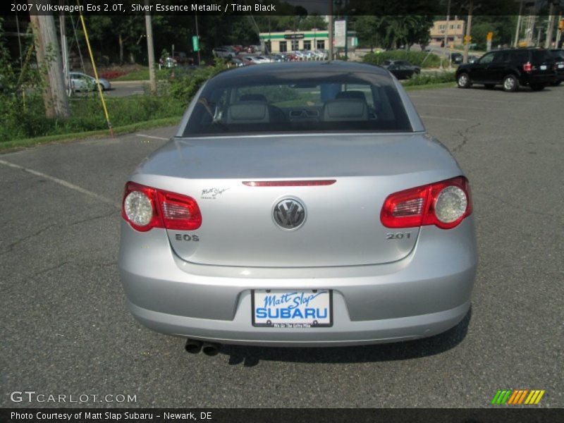 Silver Essence Metallic / Titan Black 2007 Volkswagen Eos 2.0T