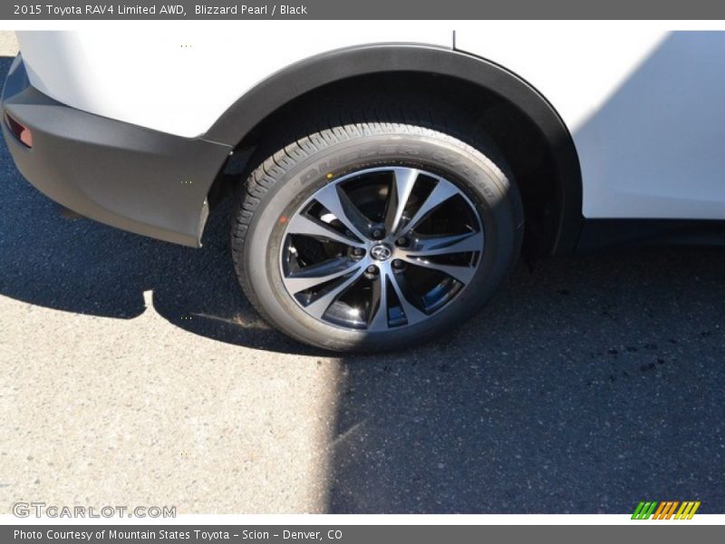 Blizzard Pearl / Black 2015 Toyota RAV4 Limited AWD