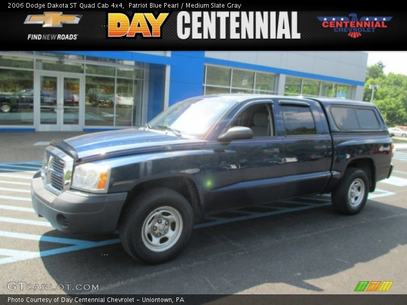 Patriot Blue Pearl / Medium Slate Gray 2006 Dodge Dakota ST Quad Cab 4x4