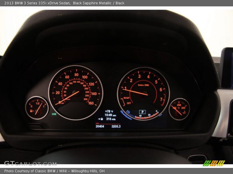 Black Sapphire Metallic / Black 2013 BMW 3 Series 335i xDrive Sedan