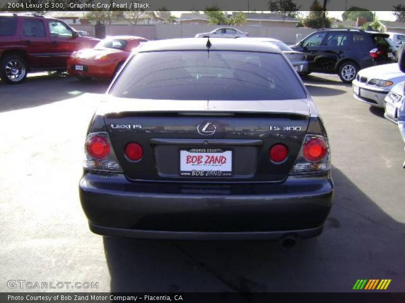 Graphite Gray Pearl / Black 2004 Lexus IS 300