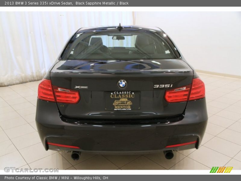 Black Sapphire Metallic / Black 2013 BMW 3 Series 335i xDrive Sedan