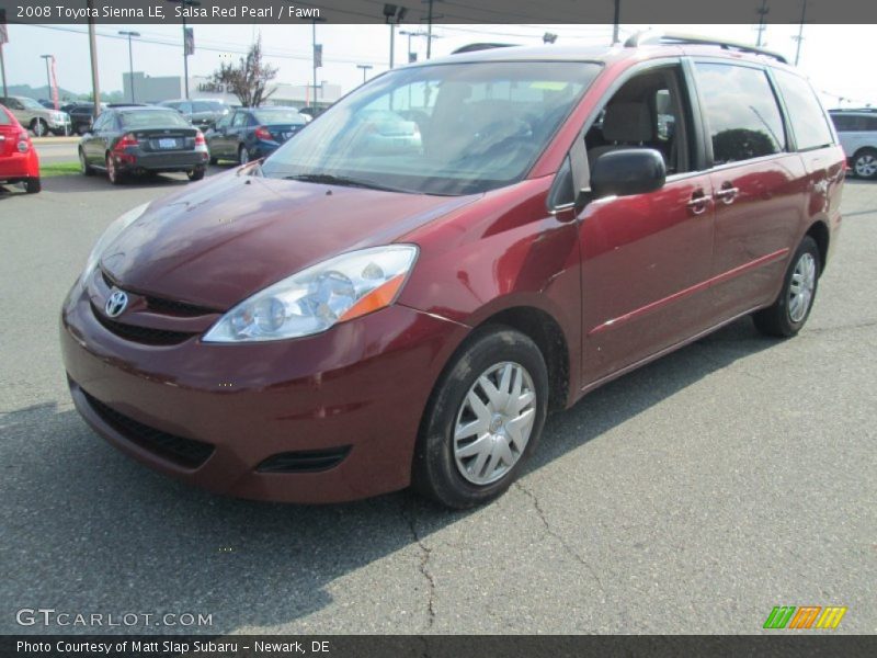 Salsa Red Pearl / Fawn 2008 Toyota Sienna LE
