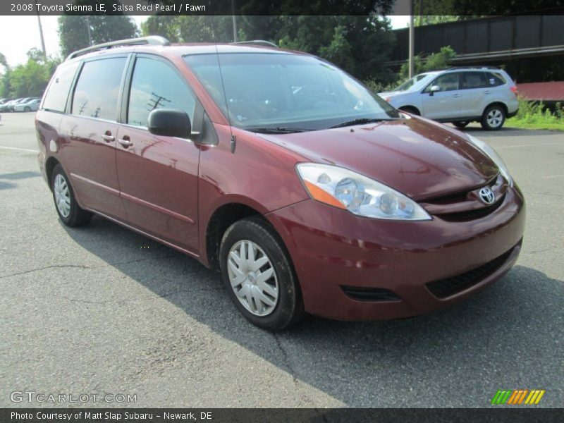 Salsa Red Pearl / Fawn 2008 Toyota Sienna LE