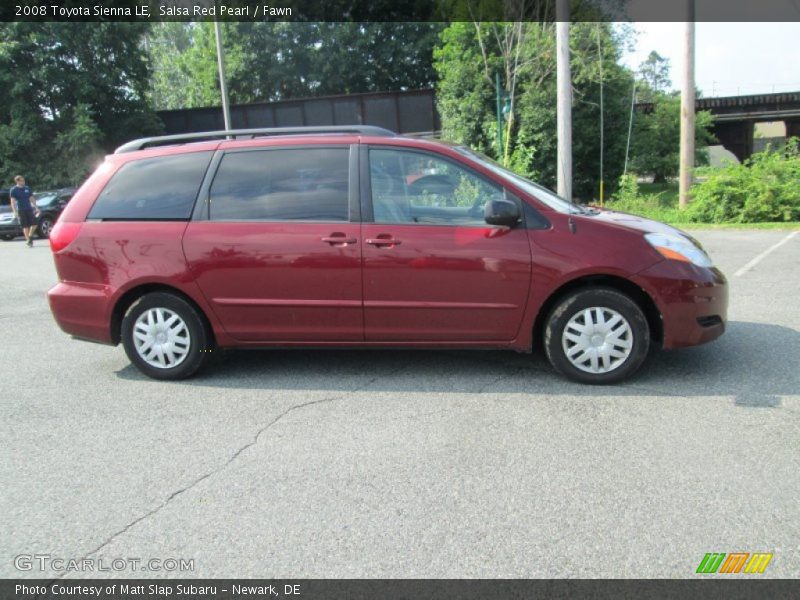 Salsa Red Pearl / Fawn 2008 Toyota Sienna LE