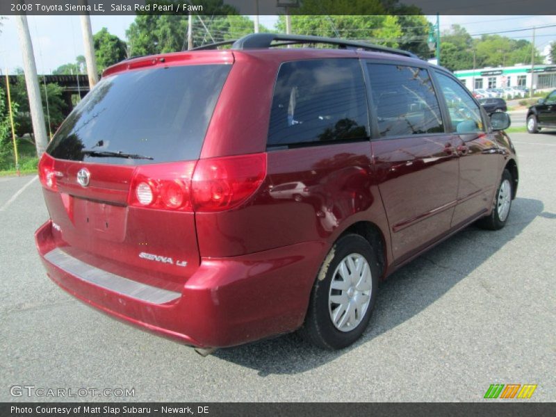 Salsa Red Pearl / Fawn 2008 Toyota Sienna LE
