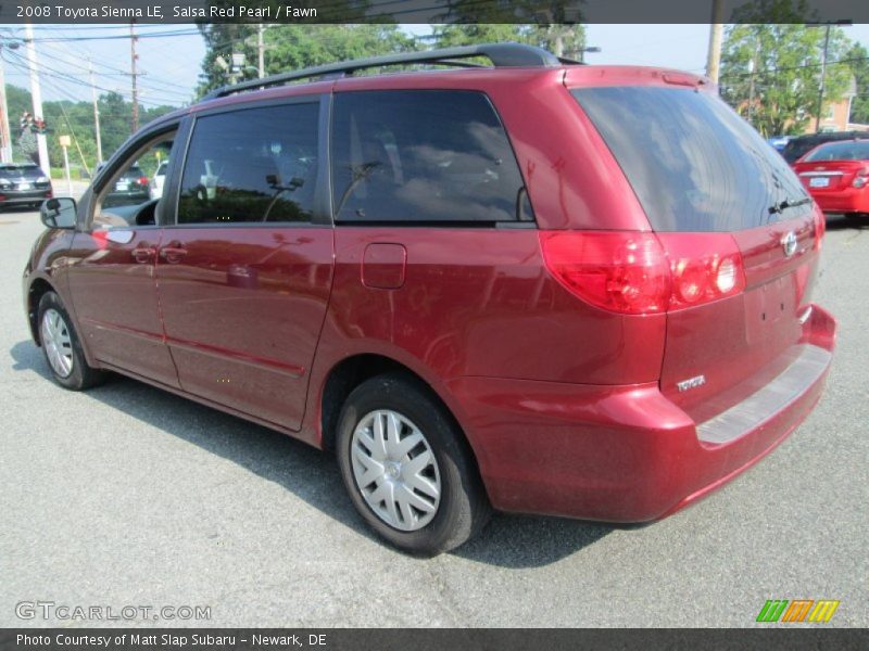 Salsa Red Pearl / Fawn 2008 Toyota Sienna LE