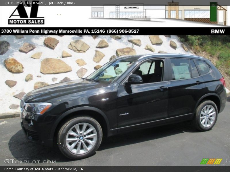 Jet Black / Black 2016 BMW X3 xDrive28i