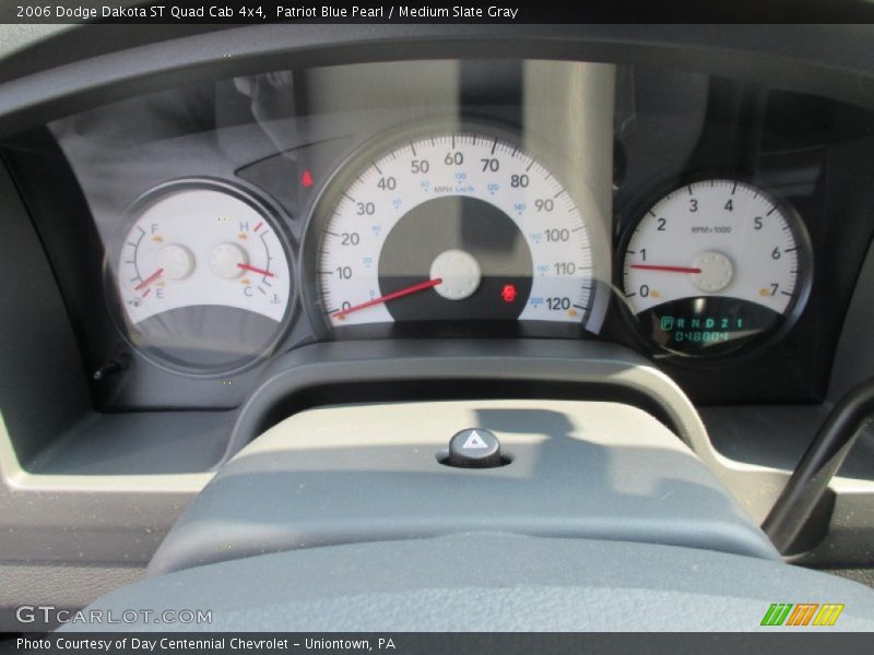 Patriot Blue Pearl / Medium Slate Gray 2006 Dodge Dakota ST Quad Cab 4x4