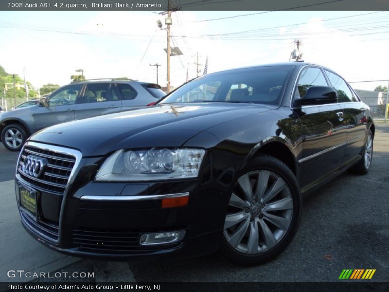 Brilliant Black / Amaretto 2008 Audi A8 L 4.2 quattro