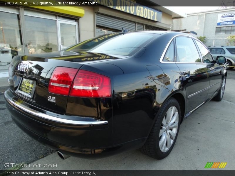 Brilliant Black / Amaretto 2008 Audi A8 L 4.2 quattro