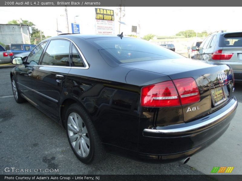 Brilliant Black / Amaretto 2008 Audi A8 L 4.2 quattro