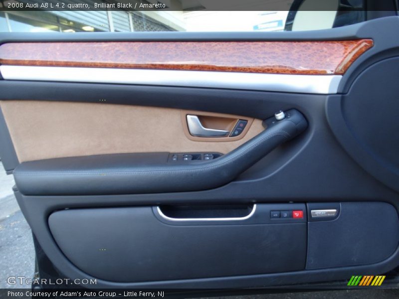 Brilliant Black / Amaretto 2008 Audi A8 L 4.2 quattro